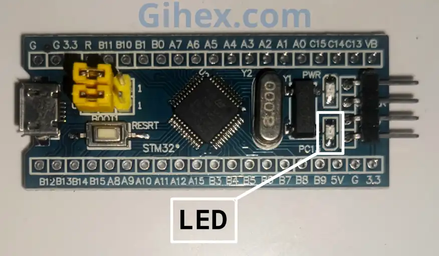 Built-in LED STM32F103C8 Blue Pill