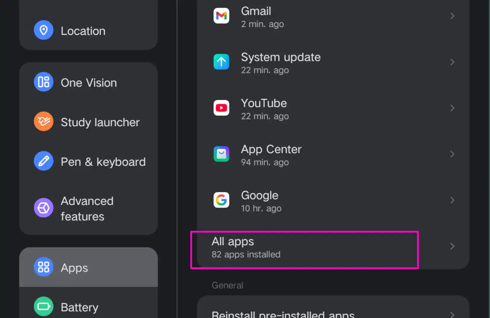 Click All Apps